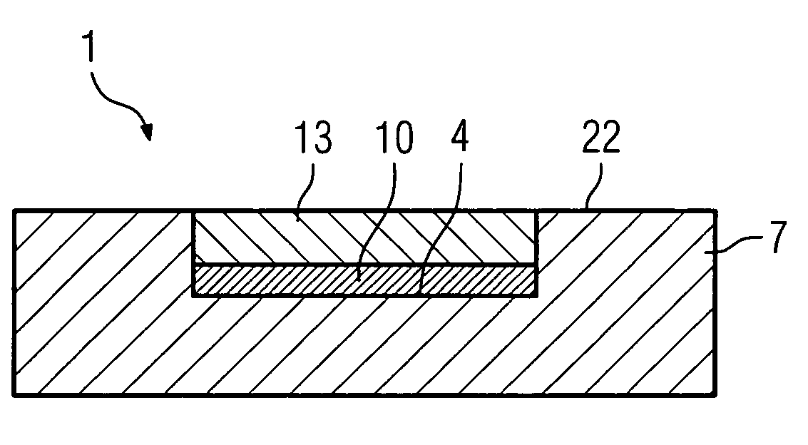 Method for the production of monocrystalline structures and component