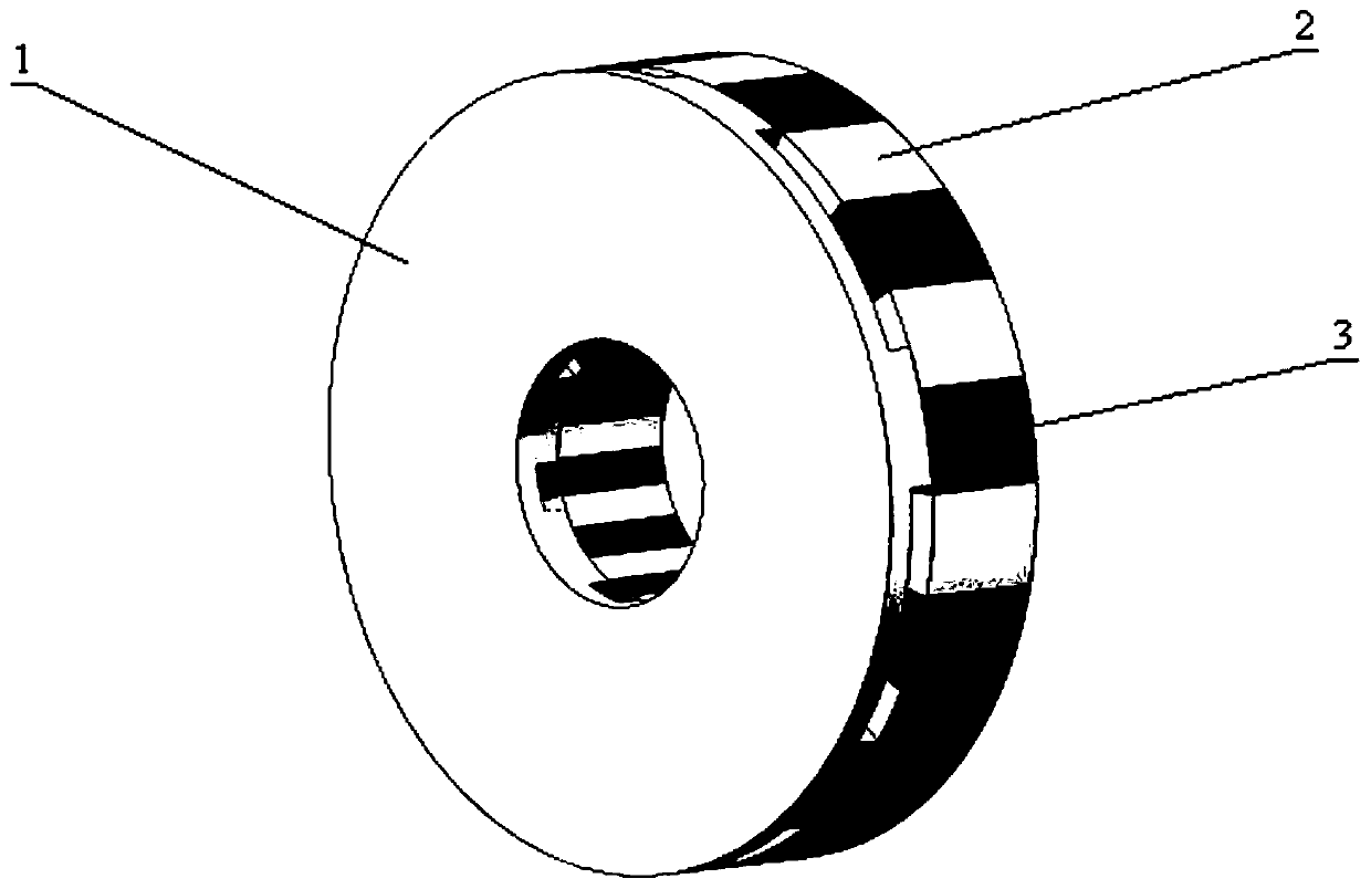 Transverse flux permanent magnet motor of axial magnetic field flux switching type