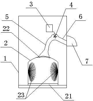 An electric shoe polisher