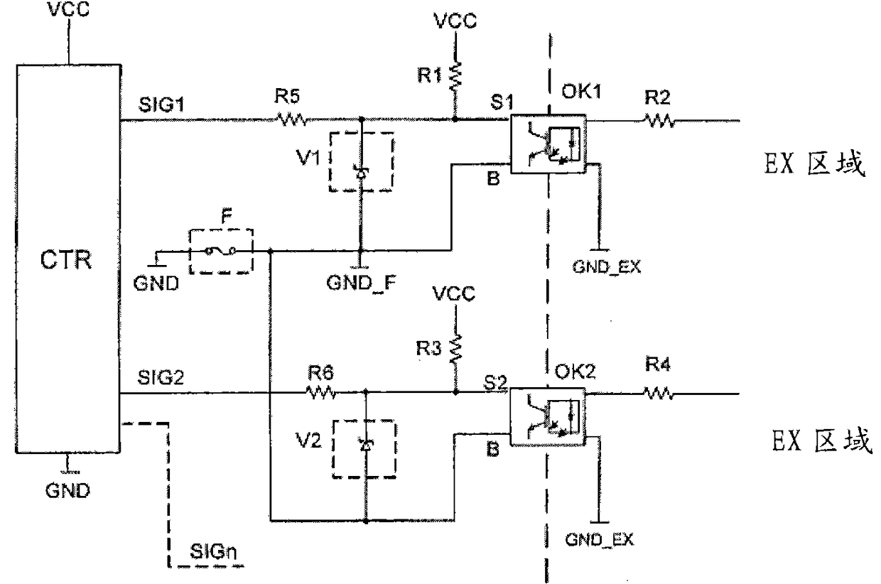 Circuit arrangements with overload protection for galvanically isolated units