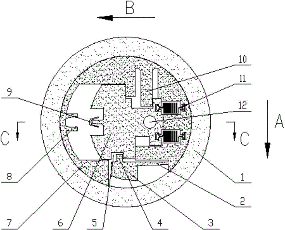 Micro electro mechanical system (MEMS) centrifugal safety mechanism for rotating ammunition and safety method thereof