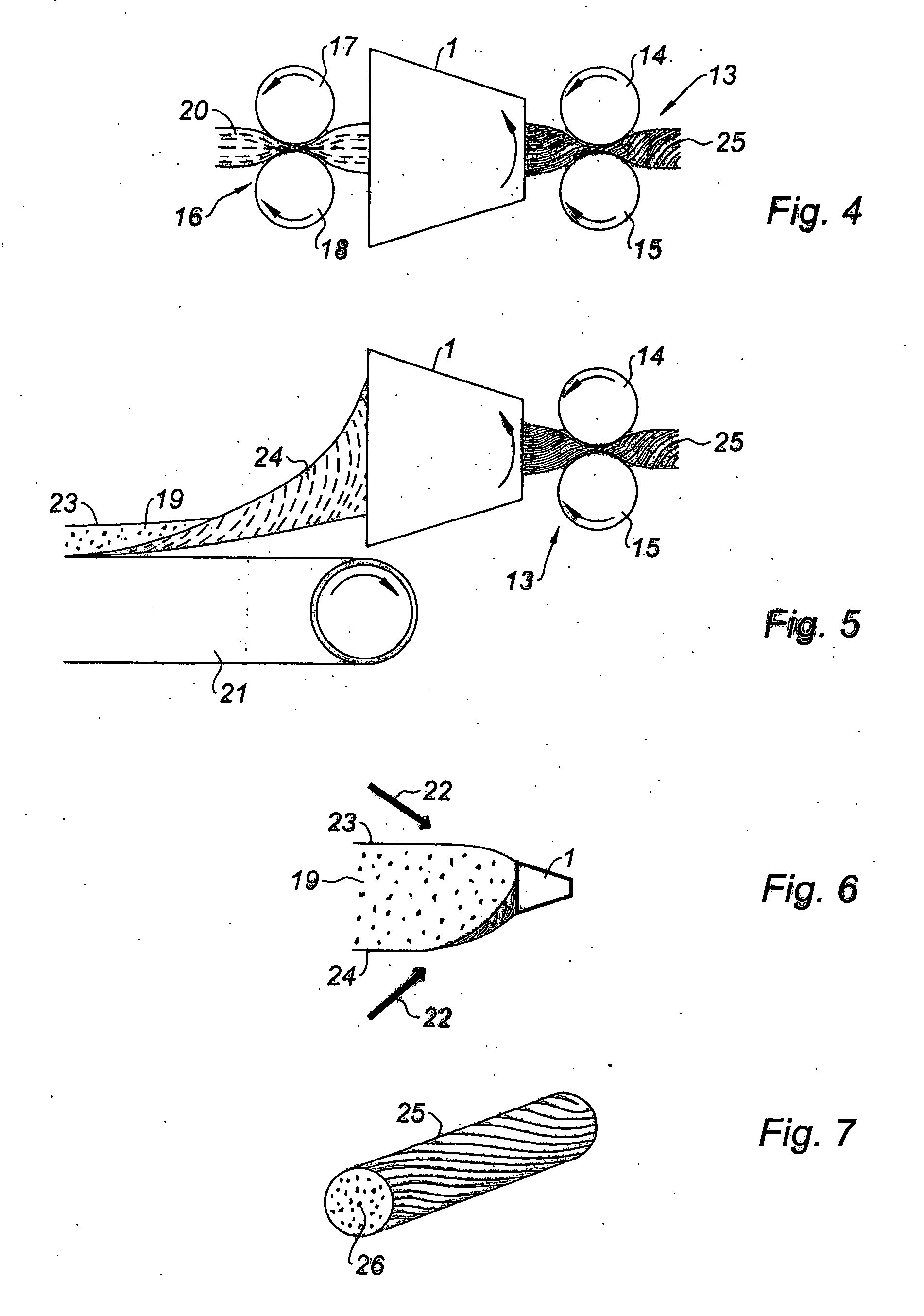 Method and system for producing dressing products of polymer fibres useful for covering moist wounds