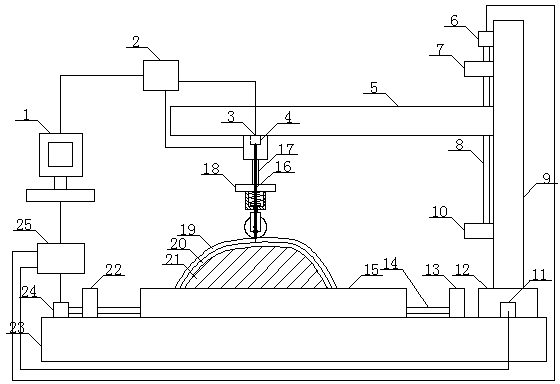 Floating type laser transmission welding clamping apparatus
