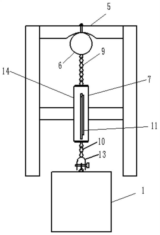 Billet continuous casting machine crystallizer liquid level cesium source calibration device and method