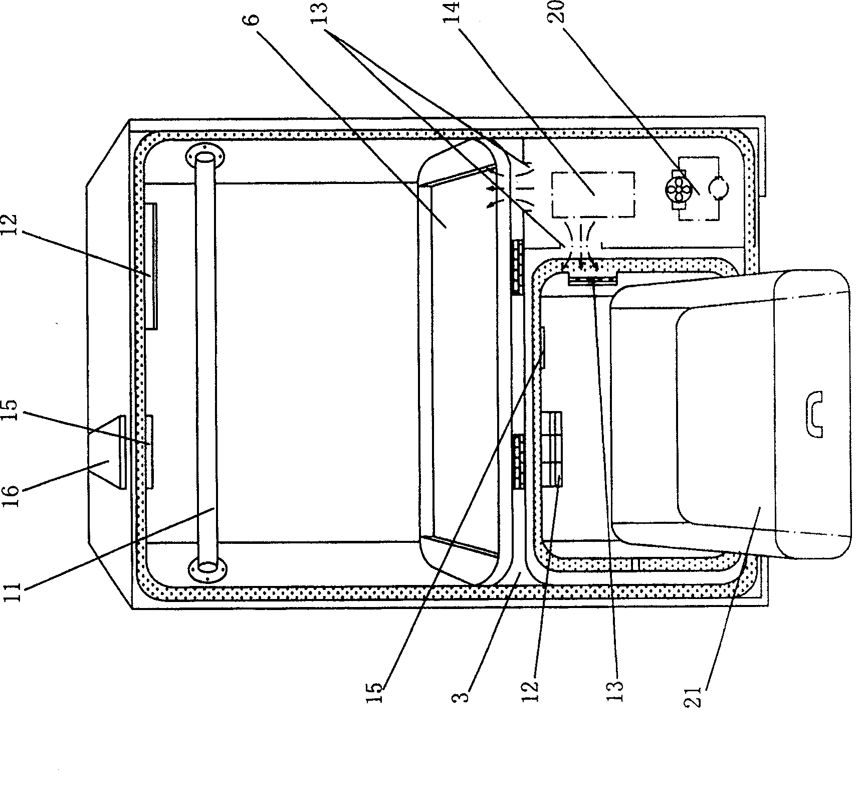 Multifunction combined sterilizing clothes-drying cabinet