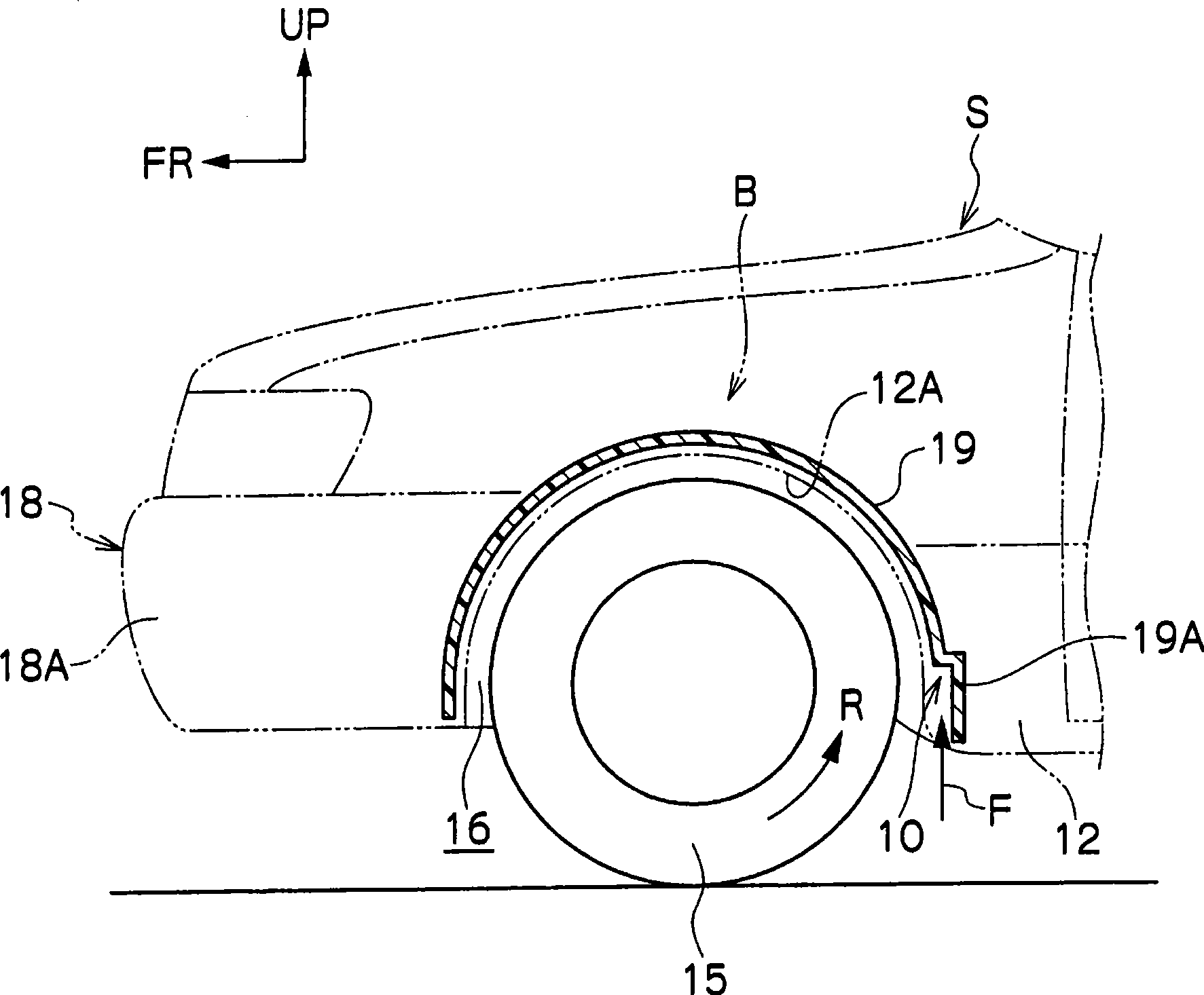 Aerodynamic structure for vehicle