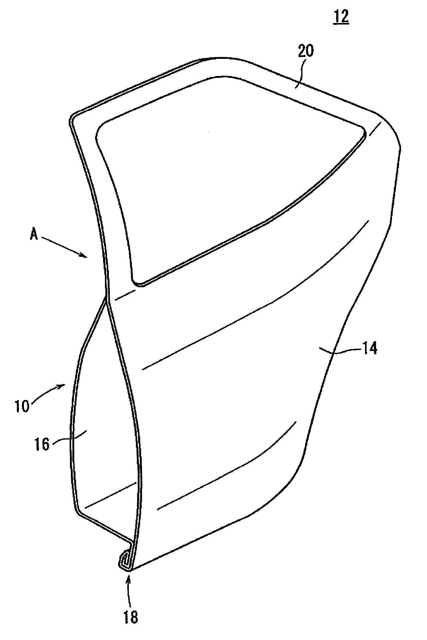 Panel fastening method and panel member for automobile