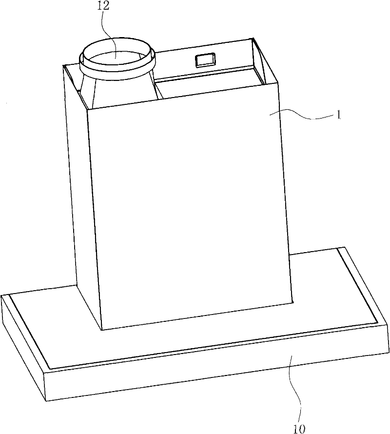 Range hood with flow-stabilizing and noise-reducing structure