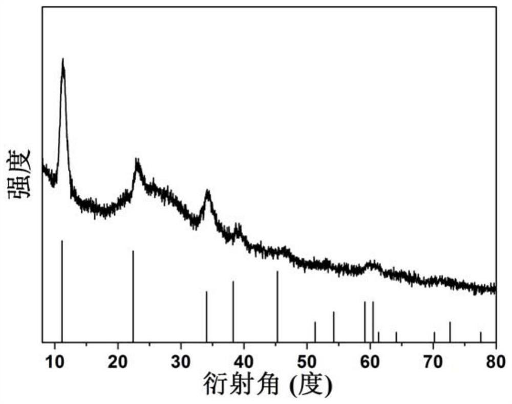 A flower-like mafic layered hydroxide microsphere-graphene composite material and its application