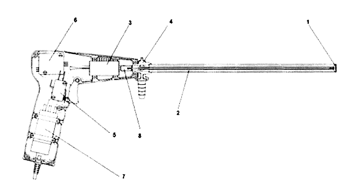 A device used in the implementation of laparoscopic hydatid cyst operations