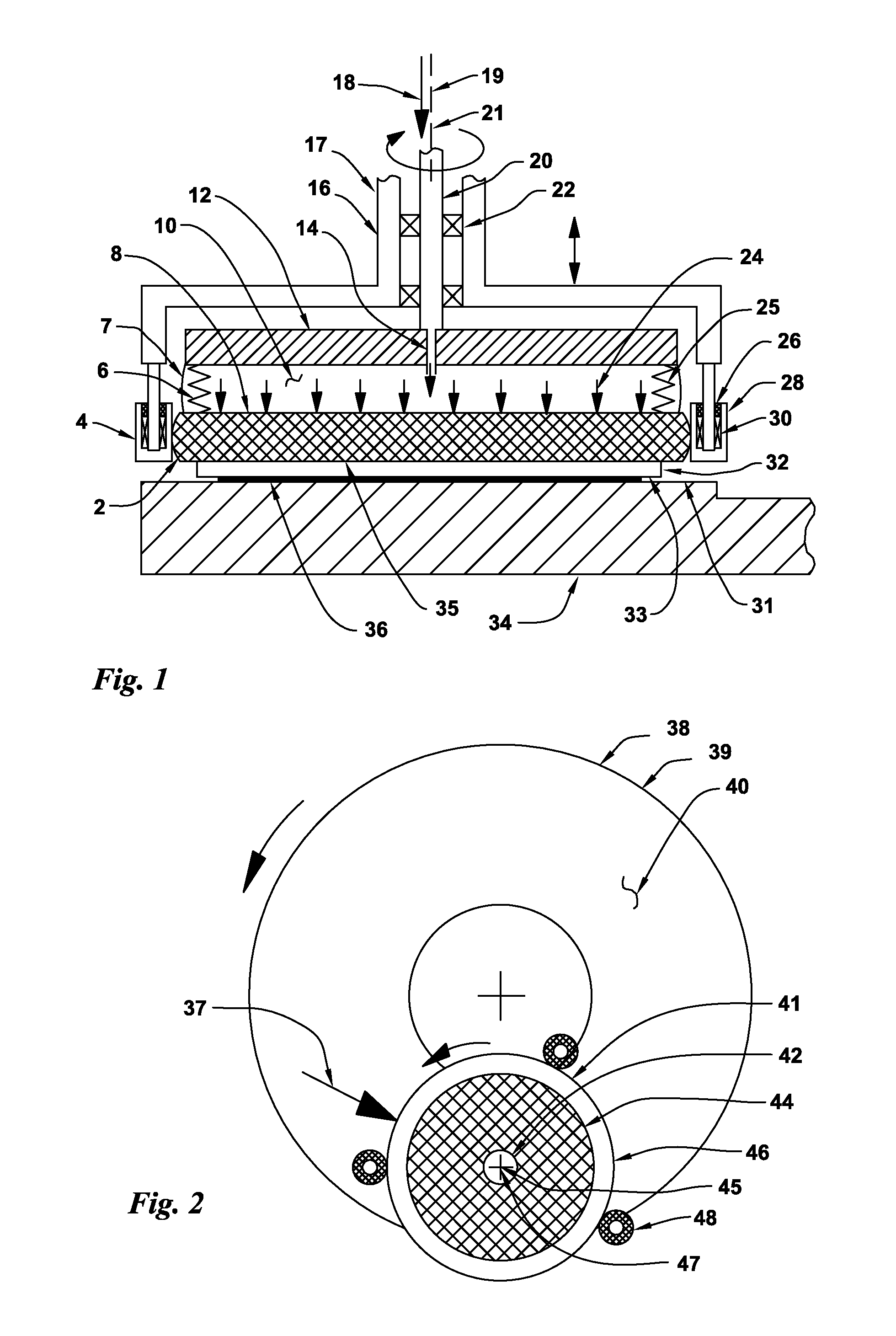 Bellows driven air floatation abrading workholder