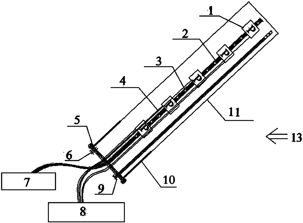 Continuous real-time monitoring method for height of water flowing fractured zone of coal seam roof