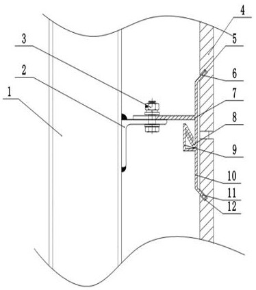 A kind of dry-hanging wall brick structure and construction method thereof