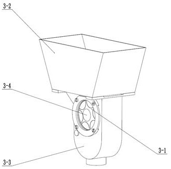 Airflow first-order centralized discharge type wheat seed metering system