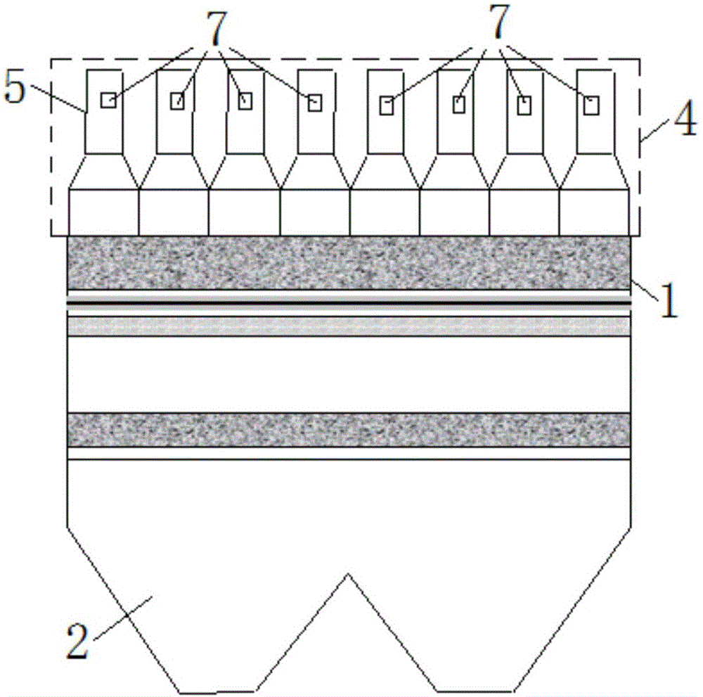 Sintering process air flow online detector and detection method thereof