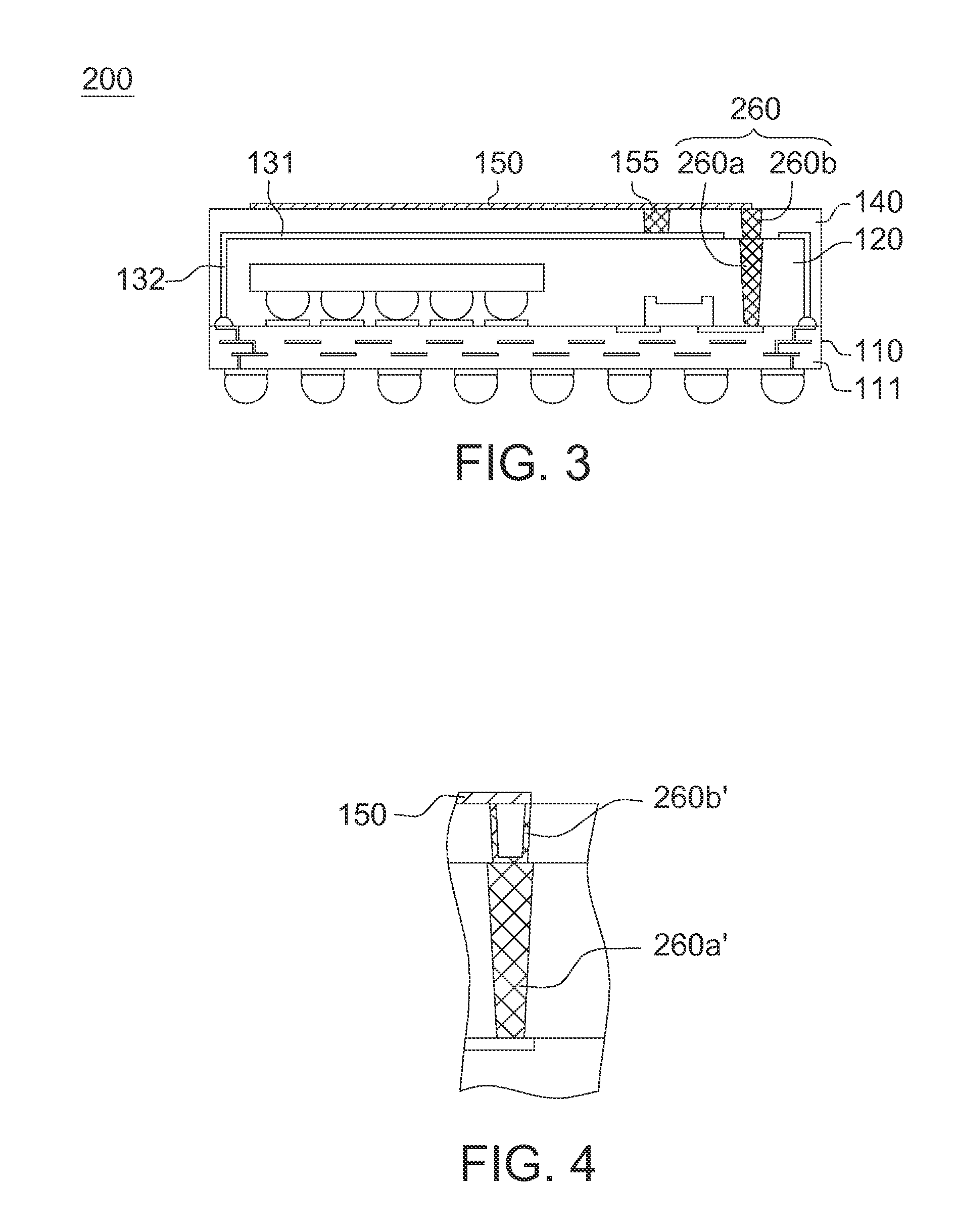 Semiconductor package integrated with conformal shield and antenna