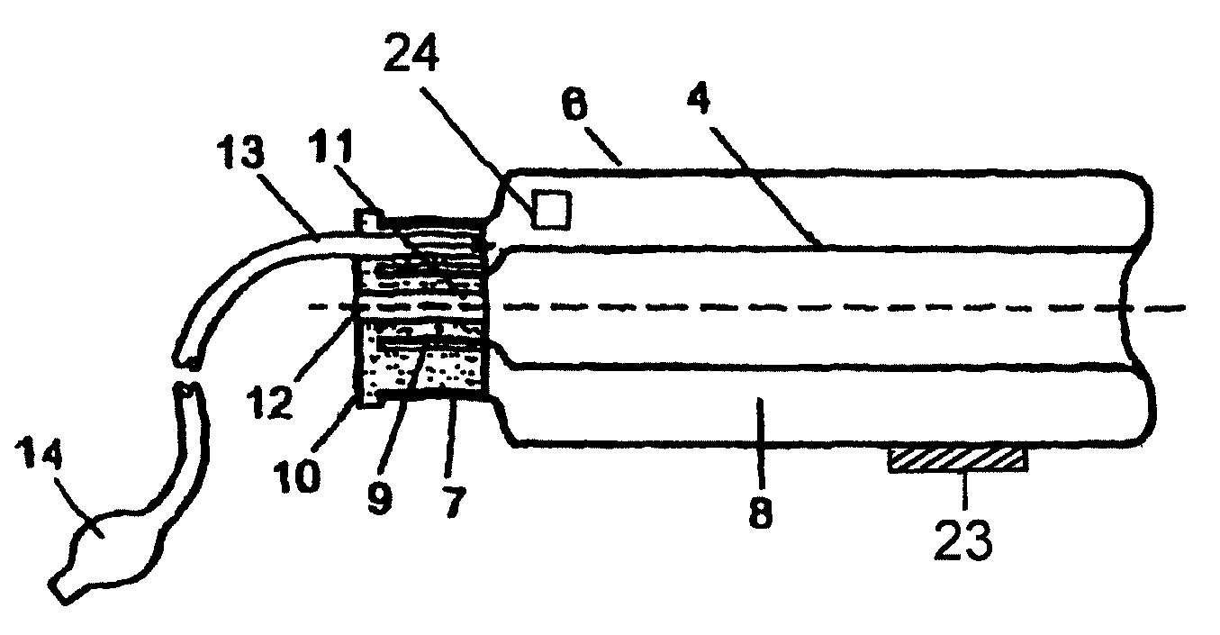 Device for tamponade of body cavities and mechanical anchoring of a catheter