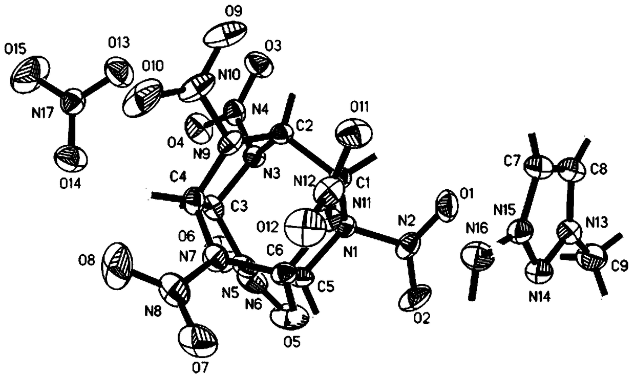 CL-20 and 1-AMTN eutectic explosive and preparation method thereof