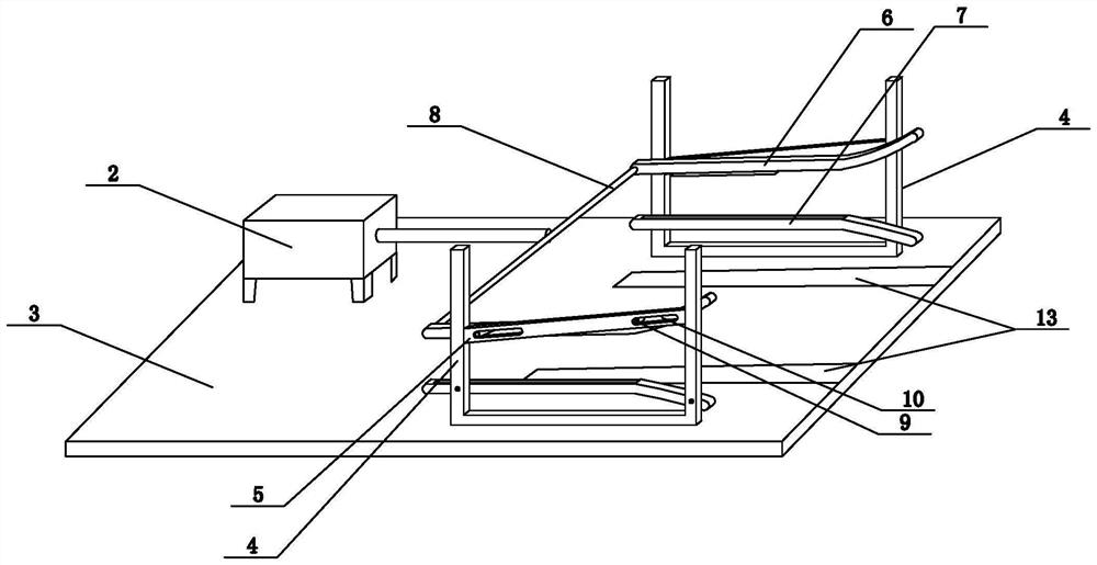 Wheelchair docking device of nursing bed