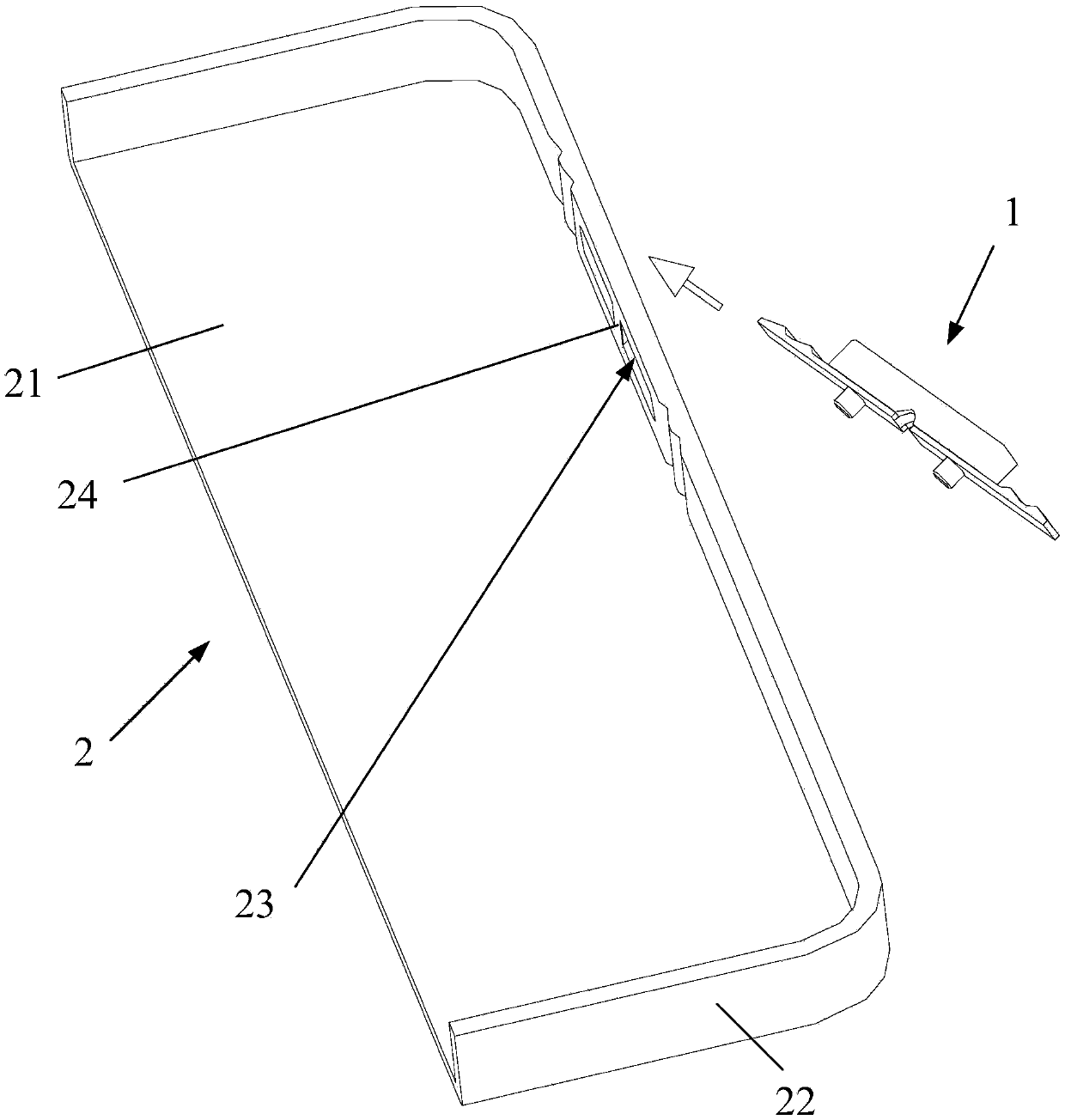 Key assembly structure of mobile terminal and mobile terminal