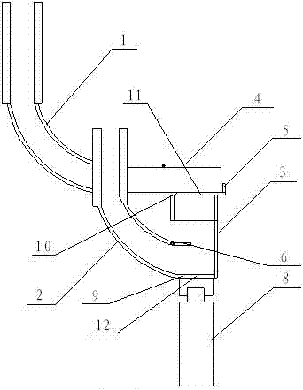 The ring closing device used to change the vertical state of the bearing to the horizontal state