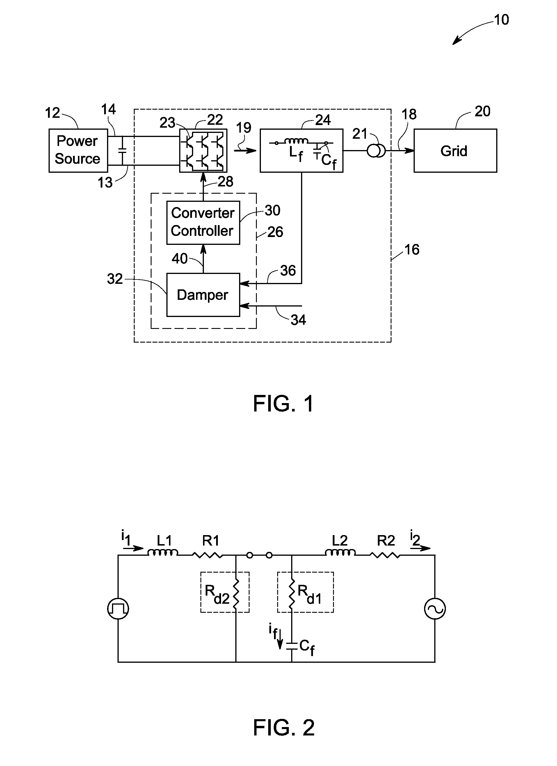 System and method for damping lc circuits in power conversion systems