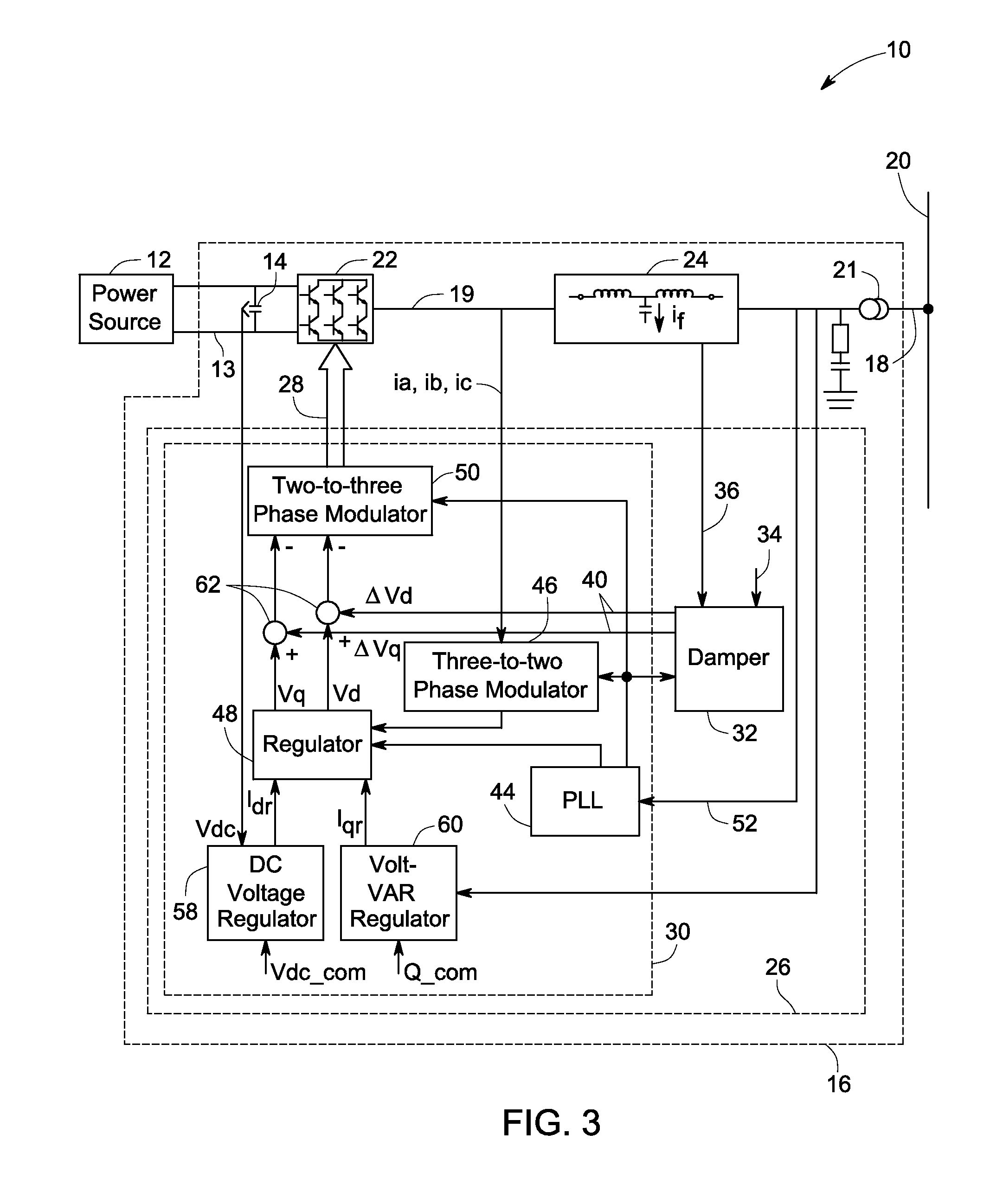 System and method for damping lc circuits in power conversion systems