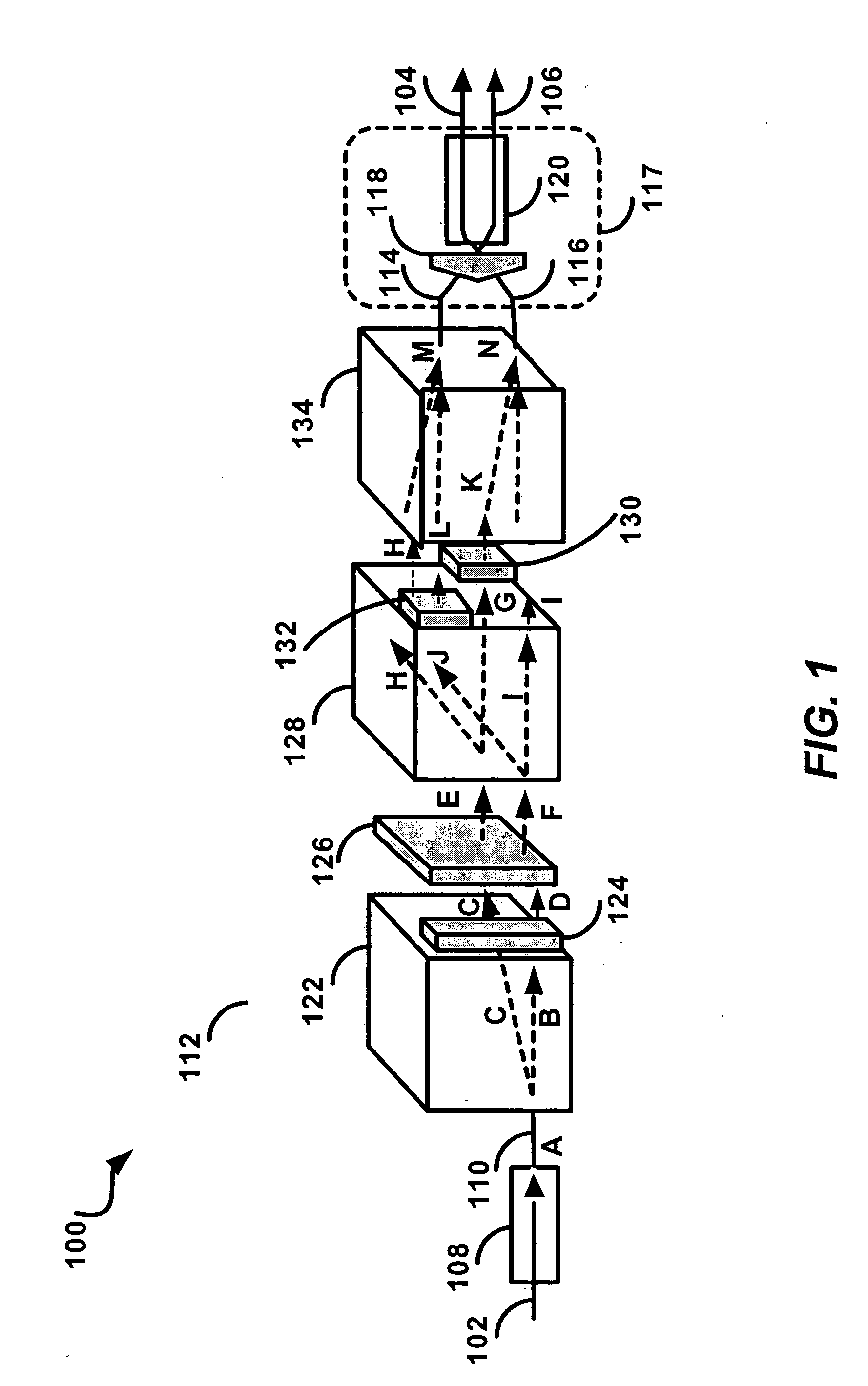 Variable polarization independent optical power splitter