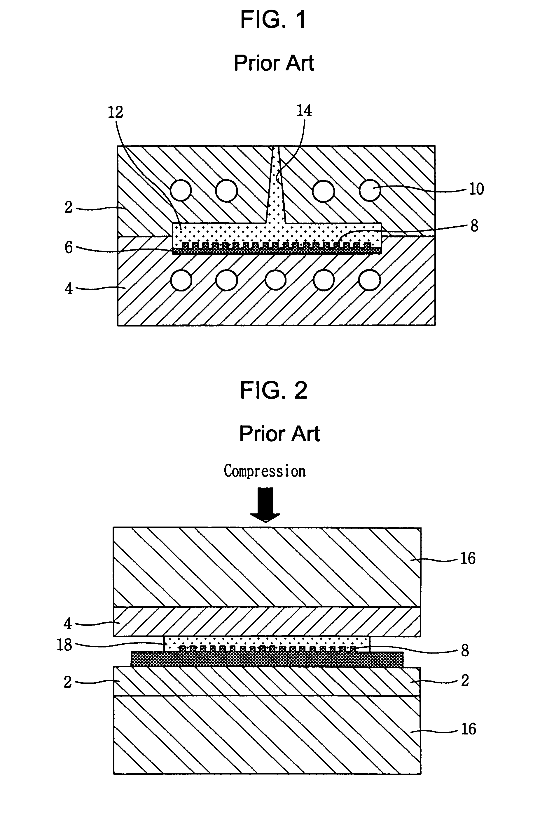 Molding system having a micro heating element for molding a micro pattern structure