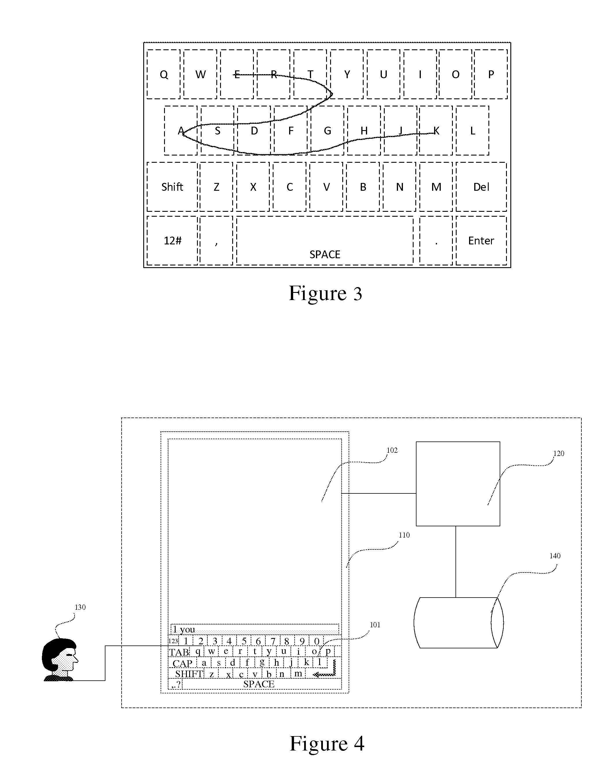 System and Method for Text Input by a Continuous Sliding Operation