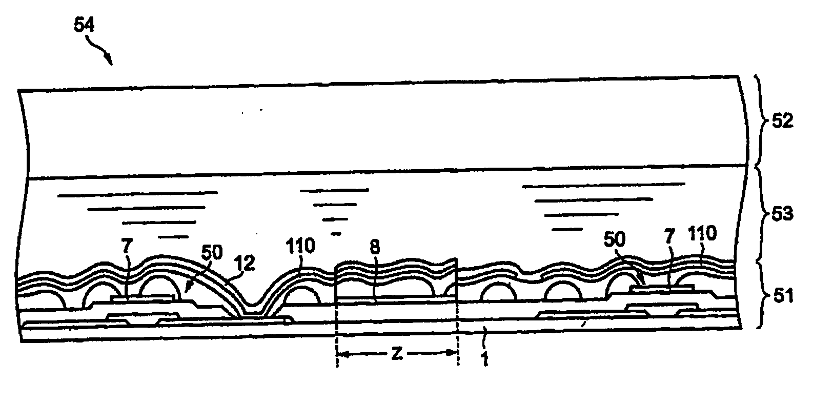 Diffuse reflector for a liquid crystal display device