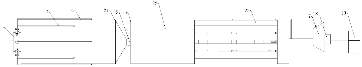 Turboprop direct spraying mixed type multistage power underwater high-speed propeller and control method