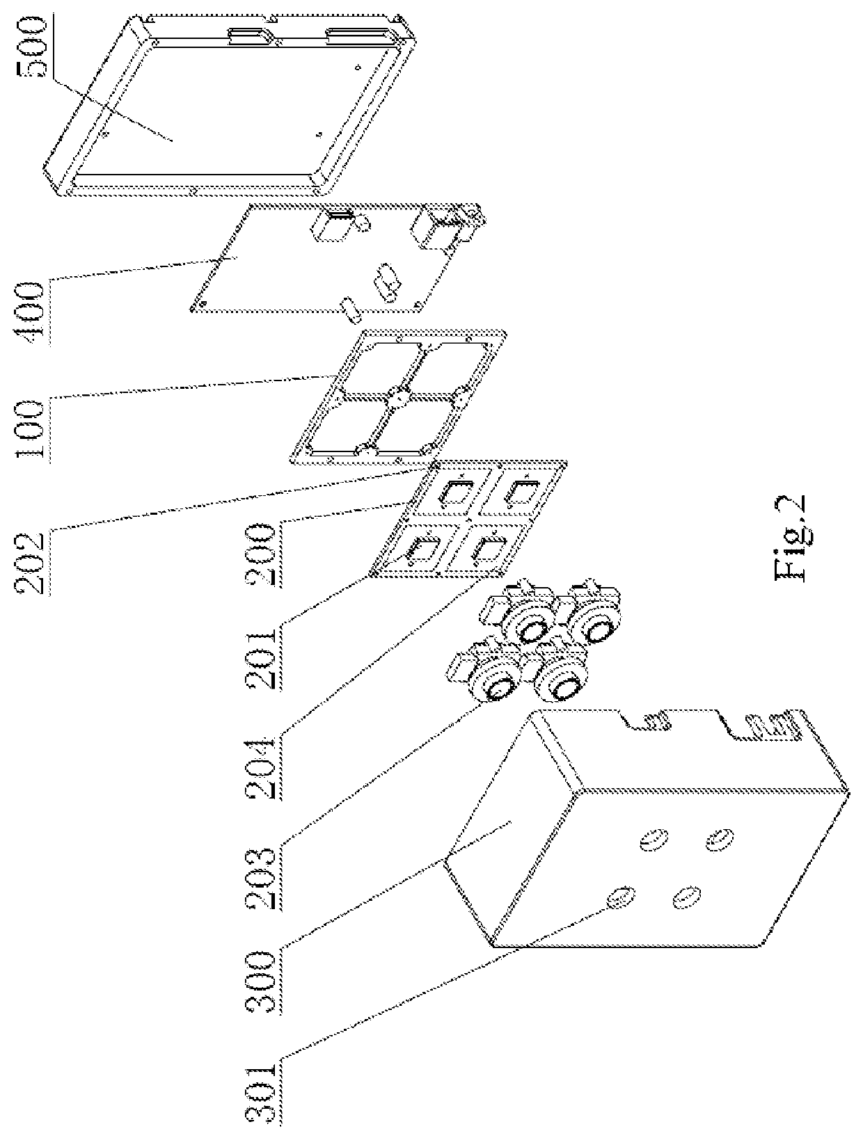 Image acquisition apparatus based on miniature camera matrix