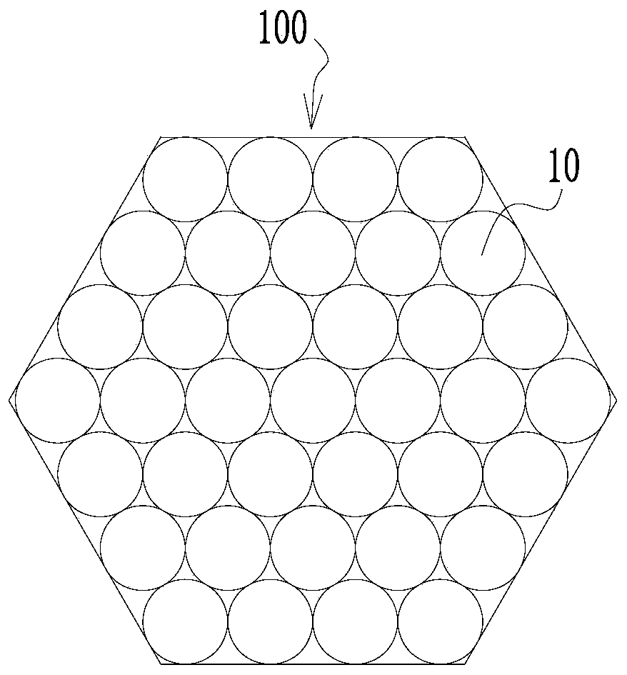 Method for manufacturing large-section high-resolution flexible optical fiber image transmission bundle