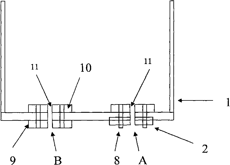 Positioning method for glasses-matching cross curve of progressive lens and visual line distance measuring meter
