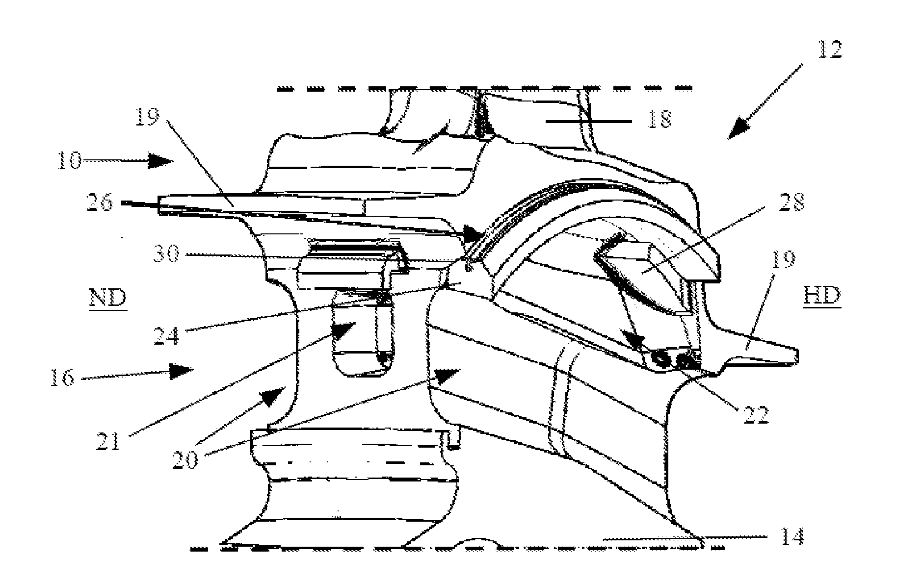 Rotor and method for manufacturing a rotor for a turbo machine