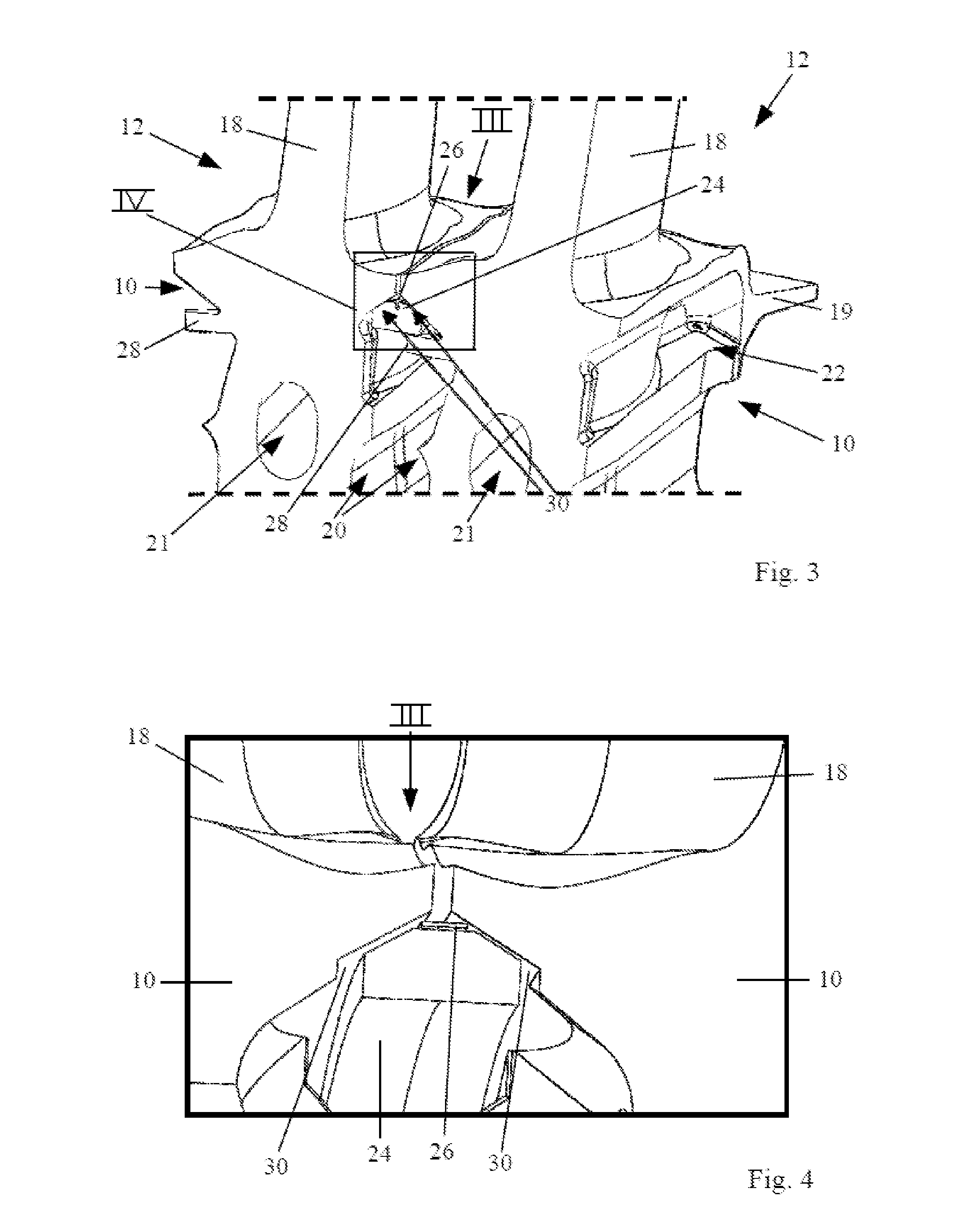 Rotor and method for manufacturing a rotor for a turbo machine