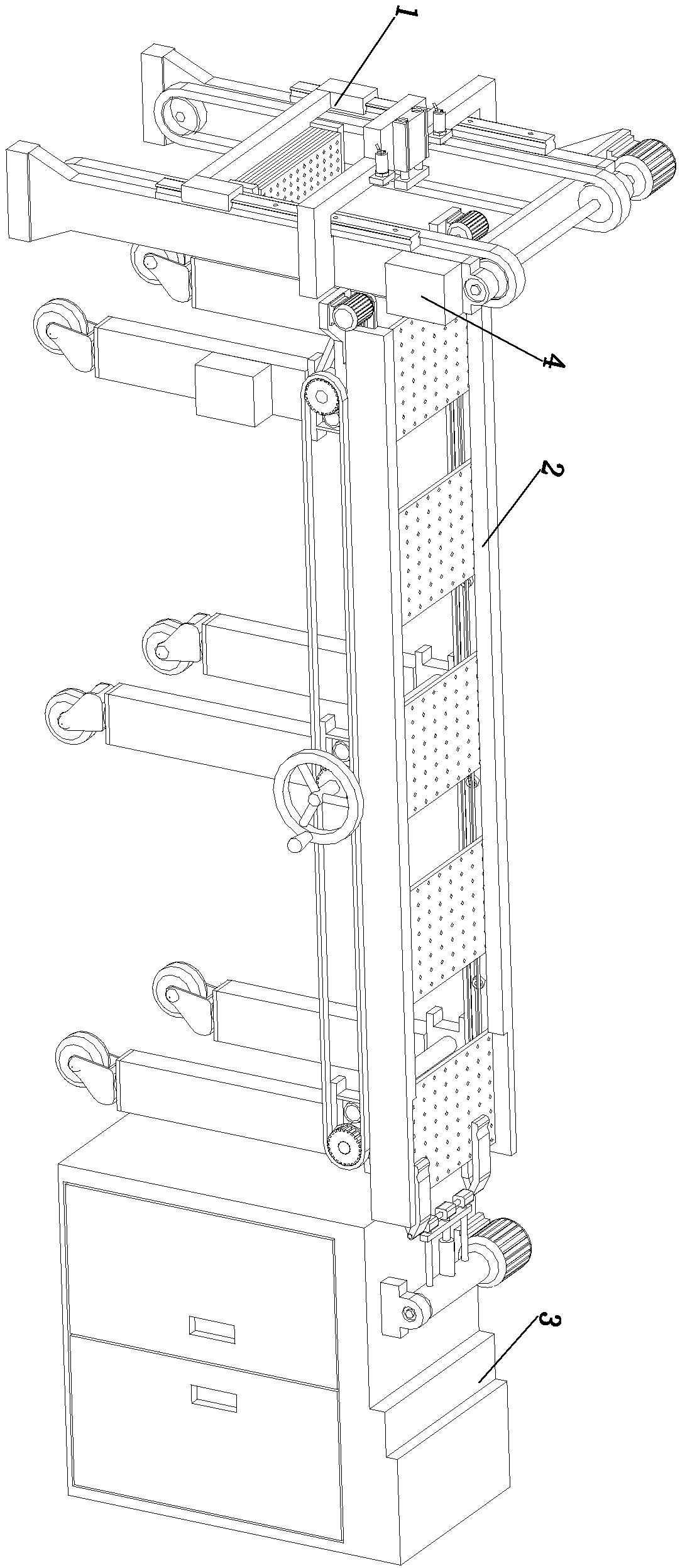 Automatic conveying device of plates