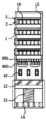 A photoelectric switching network server capable of preventing an optical cable from being separated from an optical fiber interface