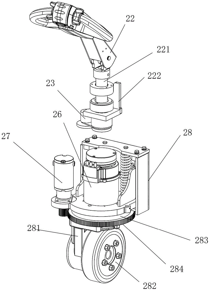 Shockproof support for electronic power-assisted steering system