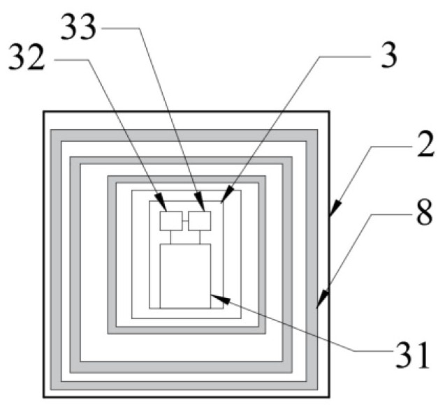 Offshore wind power floating foundation integrated with electrochemical energy storage device