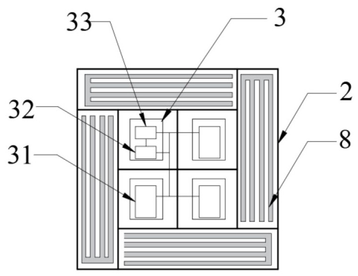 Offshore wind power floating foundation integrated with electrochemical energy storage device