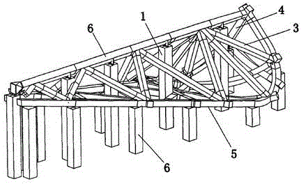 Method for establishing temporary support moulding bed system for steel structure assembly
