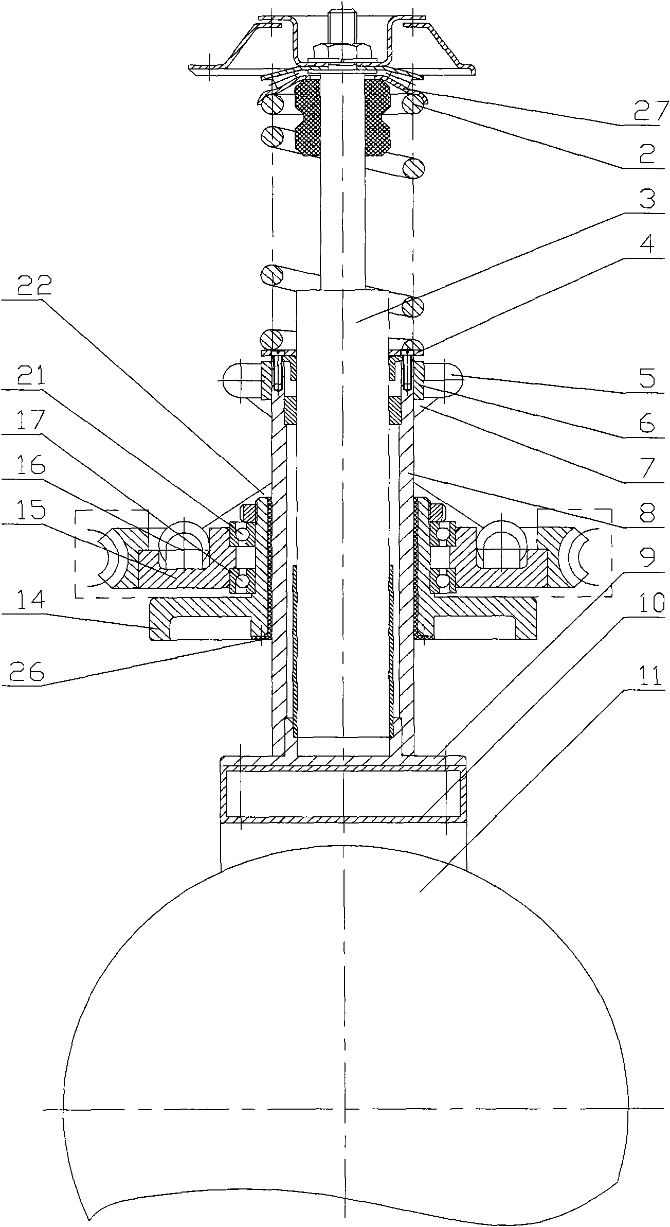 Automobile traveling mechanism with wheel hub comprehensively drive and turning