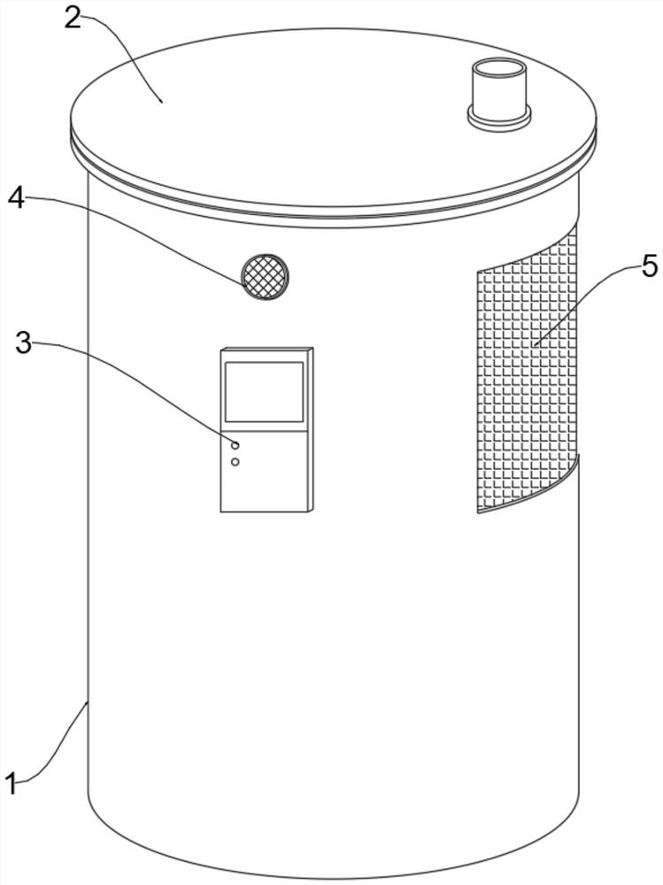 Acid and alkali resistant barrel with PH value display function and using method thereof