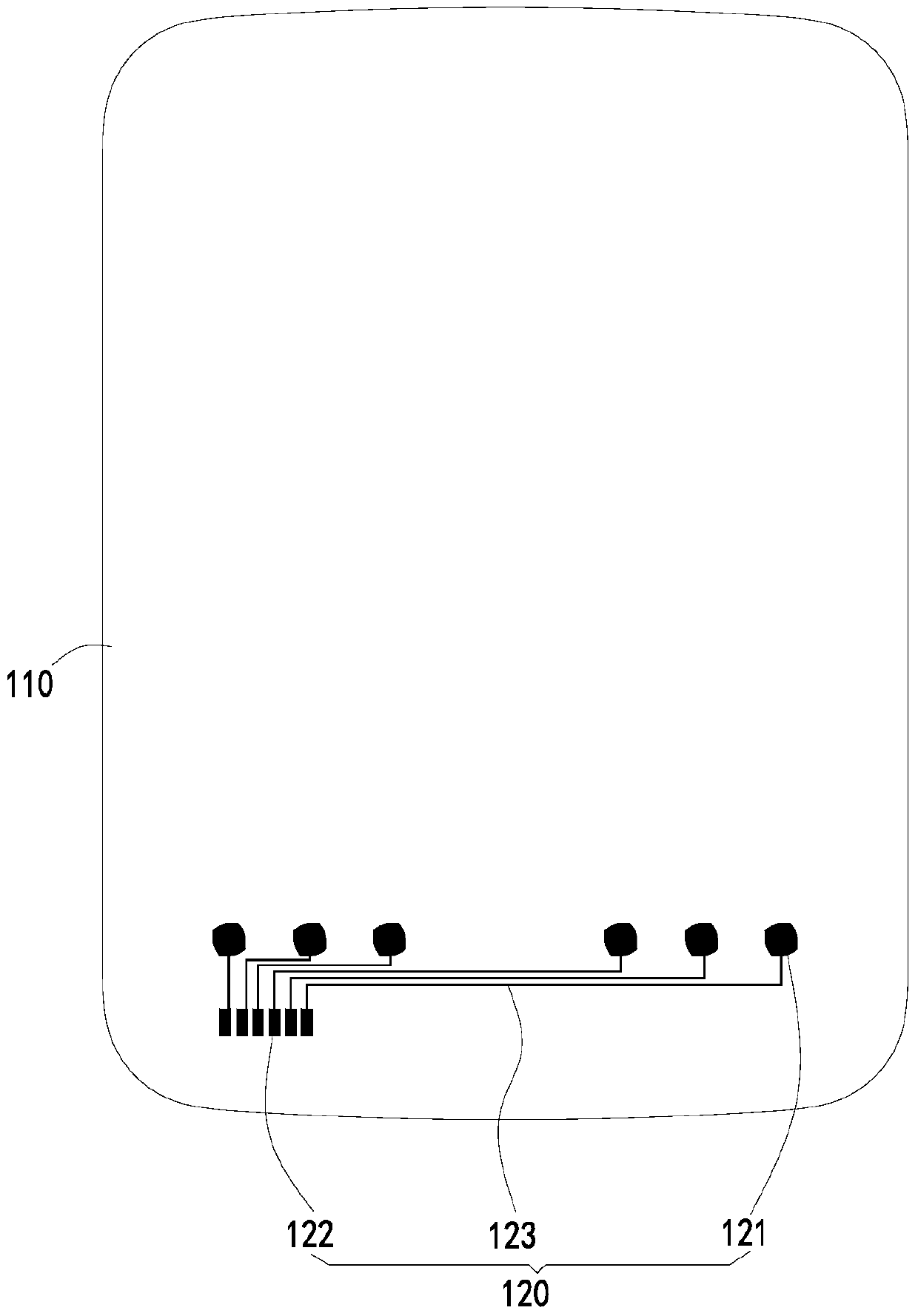 Printed electrode touch screen and induction cooker