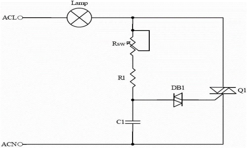 Dimming circuit and control method compatible with thyristor dimmer