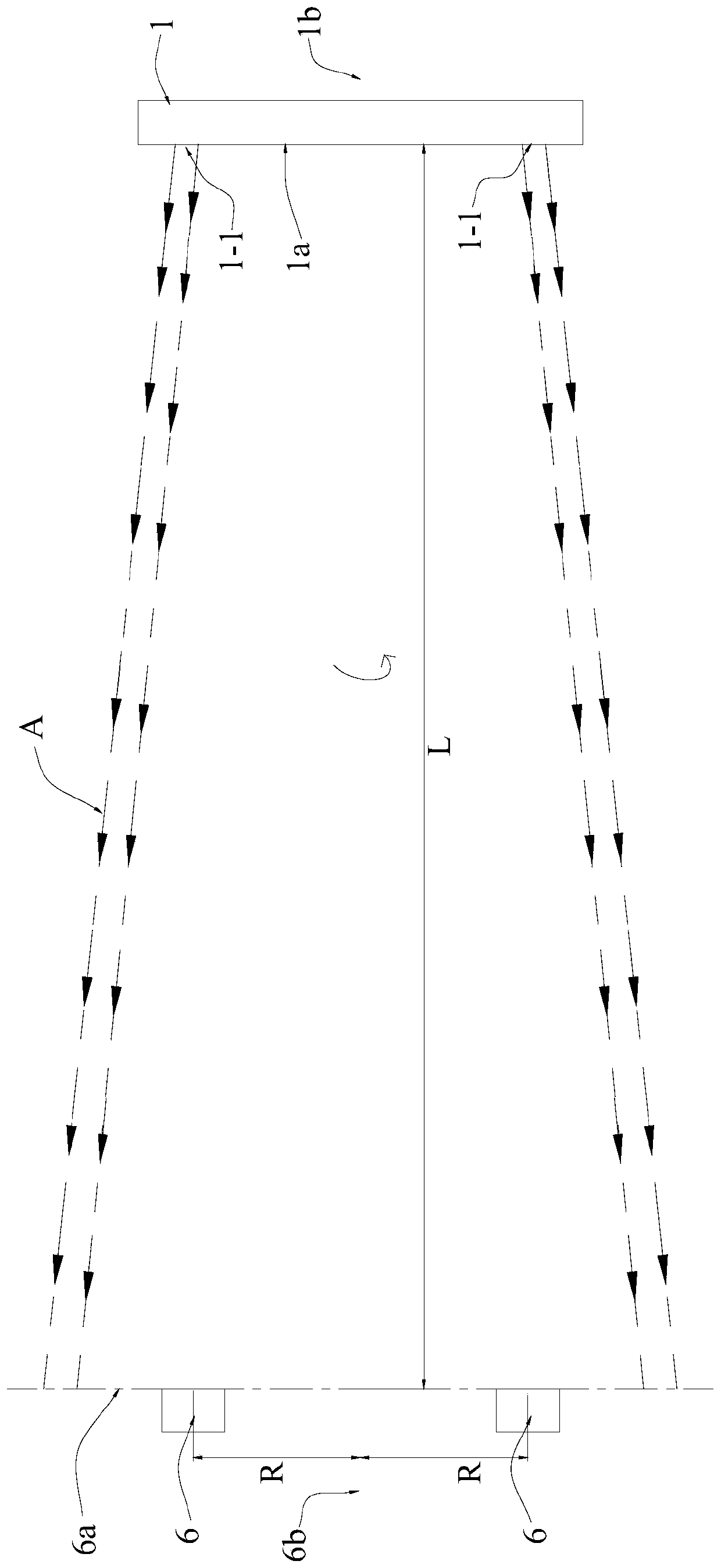 Jet flow force measuring method of netting cleaning disc