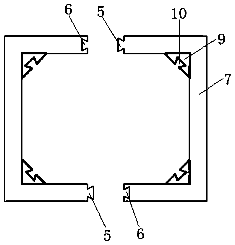 Beam-to-column joint of cross-connected beam-to-column joint with inclined outer ring plate