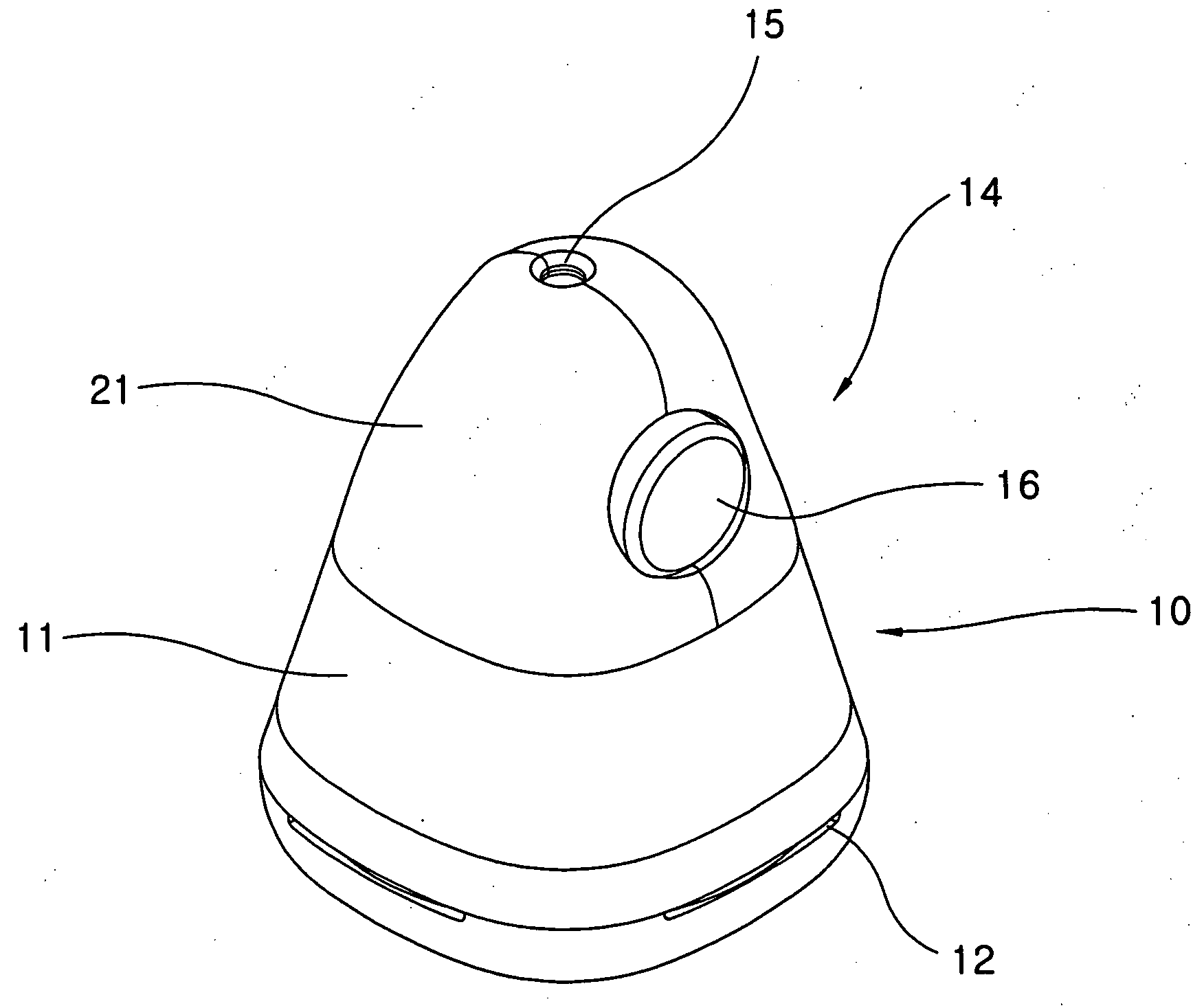 External speaker for mobile phone for preventing malfunction of a mobile phone caused by a leakage magnetic field